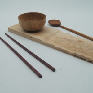 Food Platter with Bowl, Spoon and Chopsticks