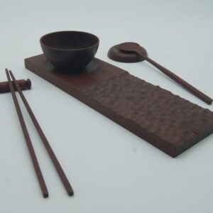 Platter with Bowl, Spoon and Chopsticks